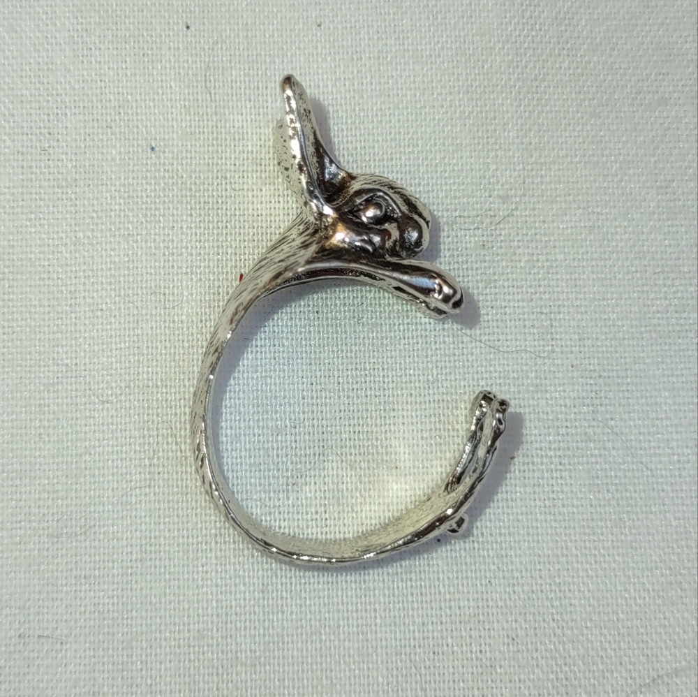 Bunny Rabbit Ring Fashion Jewelry Unique Funky Gift Animal Lover Casual - Picture 2 of 8